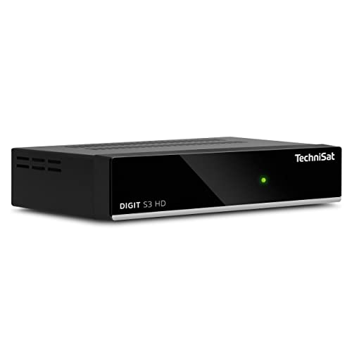TechniSat Digit S3 HD - hochwertiger digital HD Sat Receiver (HDTV, DVB-S, DVB-S2, HDMI, USB, vorinstallierte Programmlisten, Unicable tauglich, AAC-LC) schwarz von TechniSat