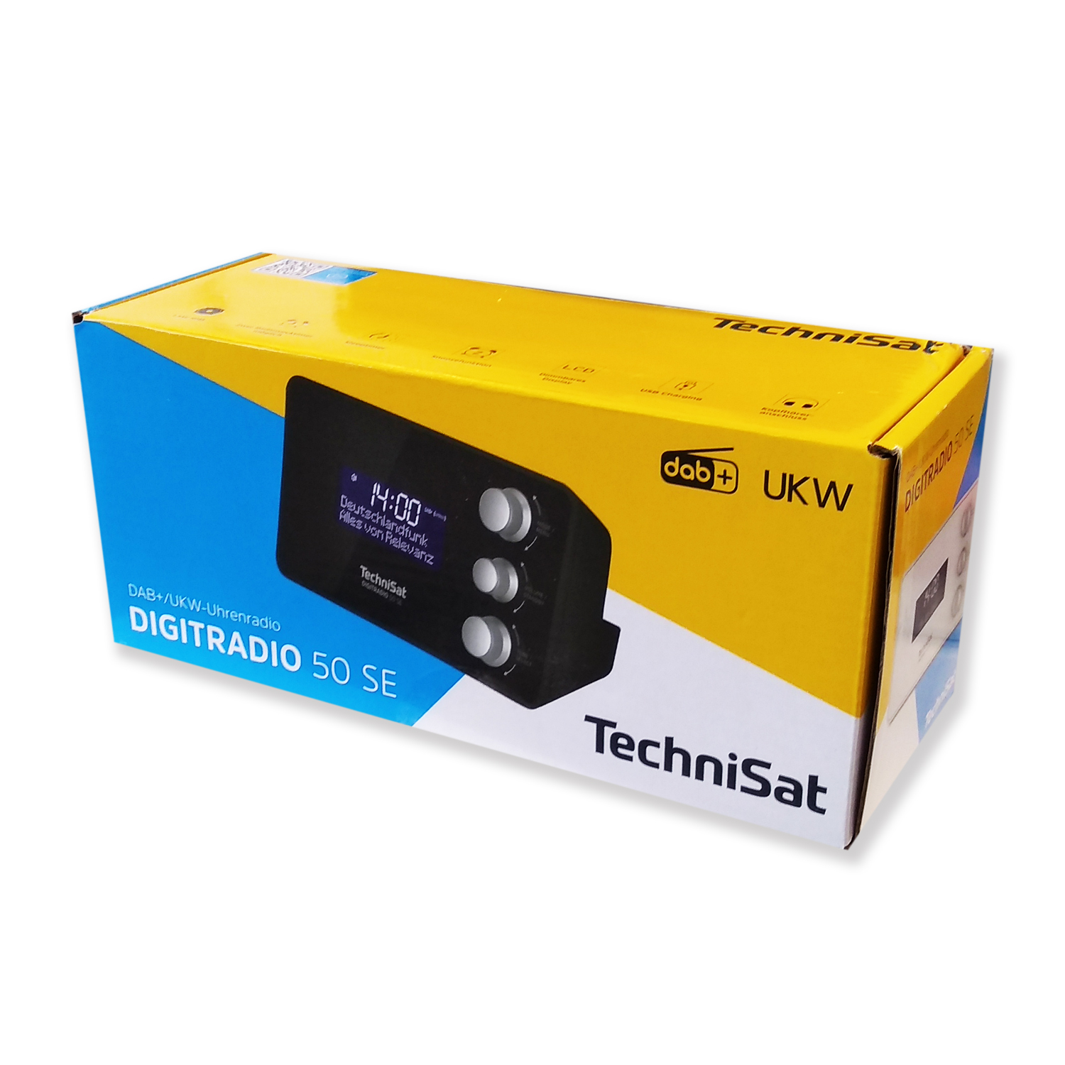 TechniSat DigitRadio 50 SE DAB+/UKW Uhrenradio mit LCD-Display schwarz von TechniSat