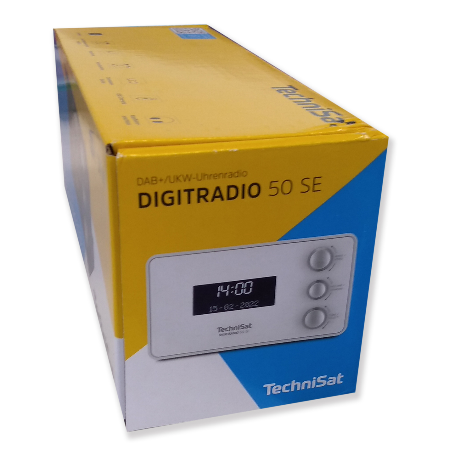 TechniSat DigitRadio 50 SE DAB+/UKW Uhrenradio mit LCD-Display weiß von TechniSat