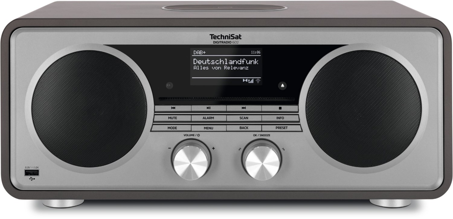 TechniSat Digitradio 602 DAB+, UKW, CD, USB, Audiostreaming anthrazit von TechniSat