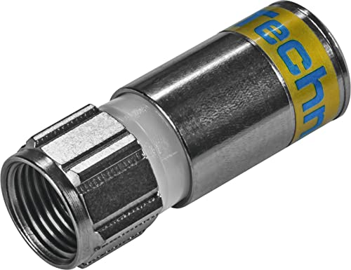 TechniSat F-Kompressionsstecker 4.9 - Hochwertiger Kompressionsstecker für Koaxial-Kabel, Antennenkabel, Satellitenkabel, Wasserdicht, Witterungsbeständig, 20 Stück von TechniSat