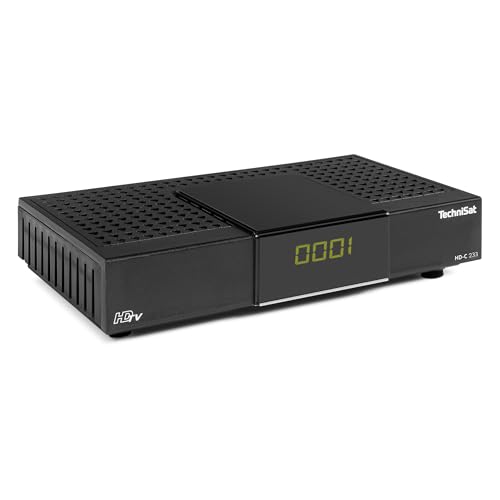 TechniSat HD-C 233 - HD-Receiver für digitales Kabelfernsehen (HDTV, DVB-C, HDMI, SCART, USB 2.0, RF in, EPG, Fernbedienung) schwarz von TechniSat