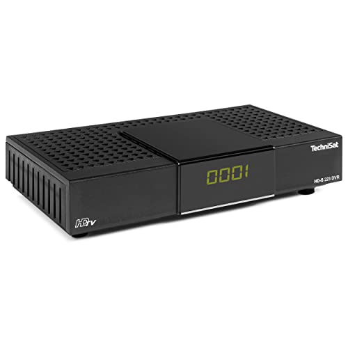 TechniSat HD-S 223 DVR - Kompakter HD-Satelliten Receiver mit USB-Aufnahmefunktion (Sat DVB-S2, HDTV, HDMI, USB Mediaplayer, Programmliste, Sleeptimer, 7-Tage EPG Unterstützung, Fernbedienung) schwarz von TechniSat