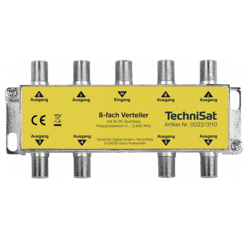 TechniSat SAT-Verteiler Technisat 8-Wege Verteiler für SAT-Anlagen., Umweltfreundlich TechniSat SAT-Verteiler Technisat 8-Wege Verteiler für SAT-Anlagen., Umweltfreundlich von TechniSat
