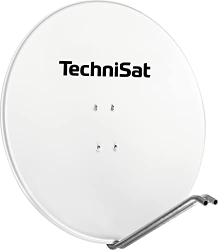 TechniSat SATMAN 850 PLUS - Satellitenschüssel (85 cm Sat Anlage, Antenne mit Mast- und AZ/EL-Halterung passend für UNYSAT-Universal LNB) Polarweiß von TechniSat