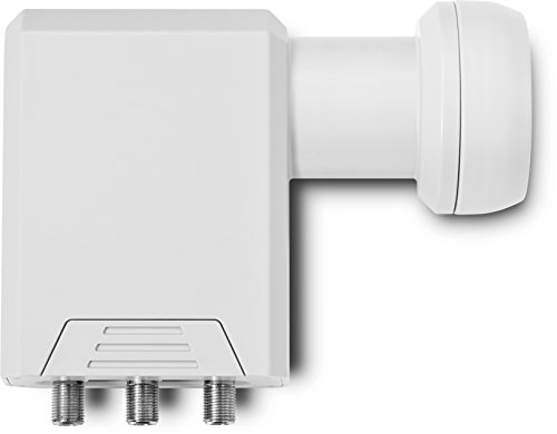 TechniSat SCR LNB - Einkabel-LNB (mit 2 Legacy-Ausgängen, Mehrteilnehmer-Versorgung über ein Koax-Kabel, ideal für Multituner-Geräte) weiß von TechniSat
