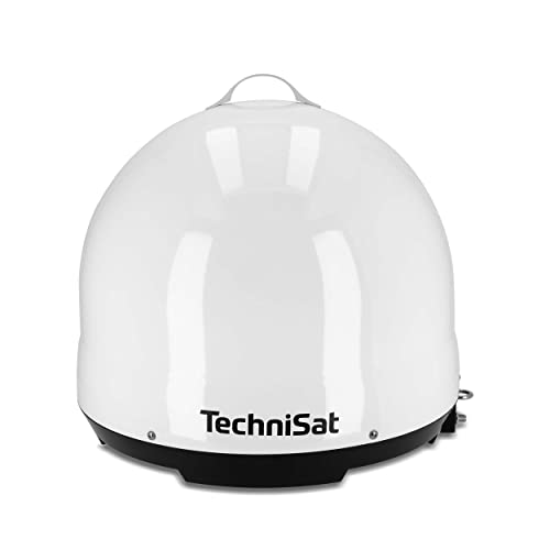 TechniSat SKYRIDER Dome ISI - Mobile Sat-Anlage für Camping/Wohnmobil (Automatische Satellitenschüssel, optimiert für Astra 19,2°, Single-LNB, Wetterschutzabdeckung, Anschluss mit nur einem Kabel) von TechniSat
