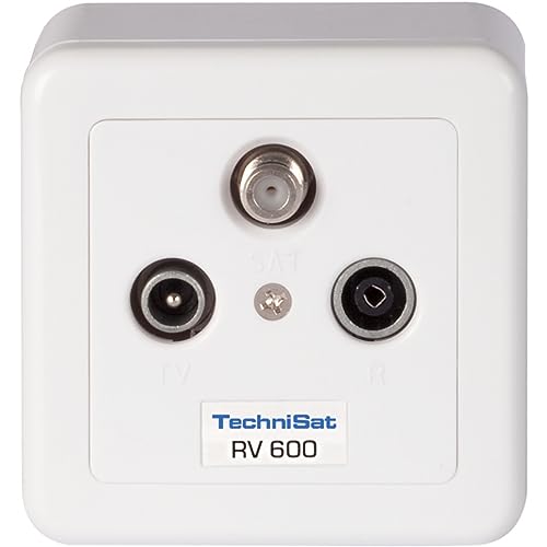 TechniSat TECHNIPRO RV 600-13 – Durchgangsdose Aufputz, für Sat, TV, Kabelfernsehen, Radio, Unicable, 13 dB, weiß TechniSat TECHNIPRO RV 600-13 – Durchgangsdose Aufputz, für Sat, TV, Kabelfernsehen, Radio, Unicable, 13 dB, weiß von TechniSat