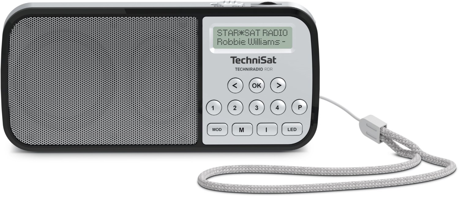 TechniSat TECHNIRADIO RDR Portables DAB+/UKW-Taschenradio silber von TechniSat
