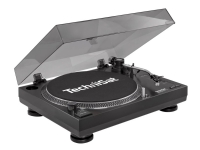 TechniSat TechniPlayer LP 300, Plattenspieler mit Direktantrieb, Schwarz, Silber, 45 RPM, 0,25%, 450 mm, 350 mm von TechniSat