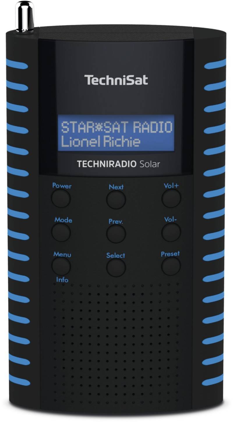 TechniSat TechniRadio Solar DAB/DAB+ schwarz/blau von TechniSat