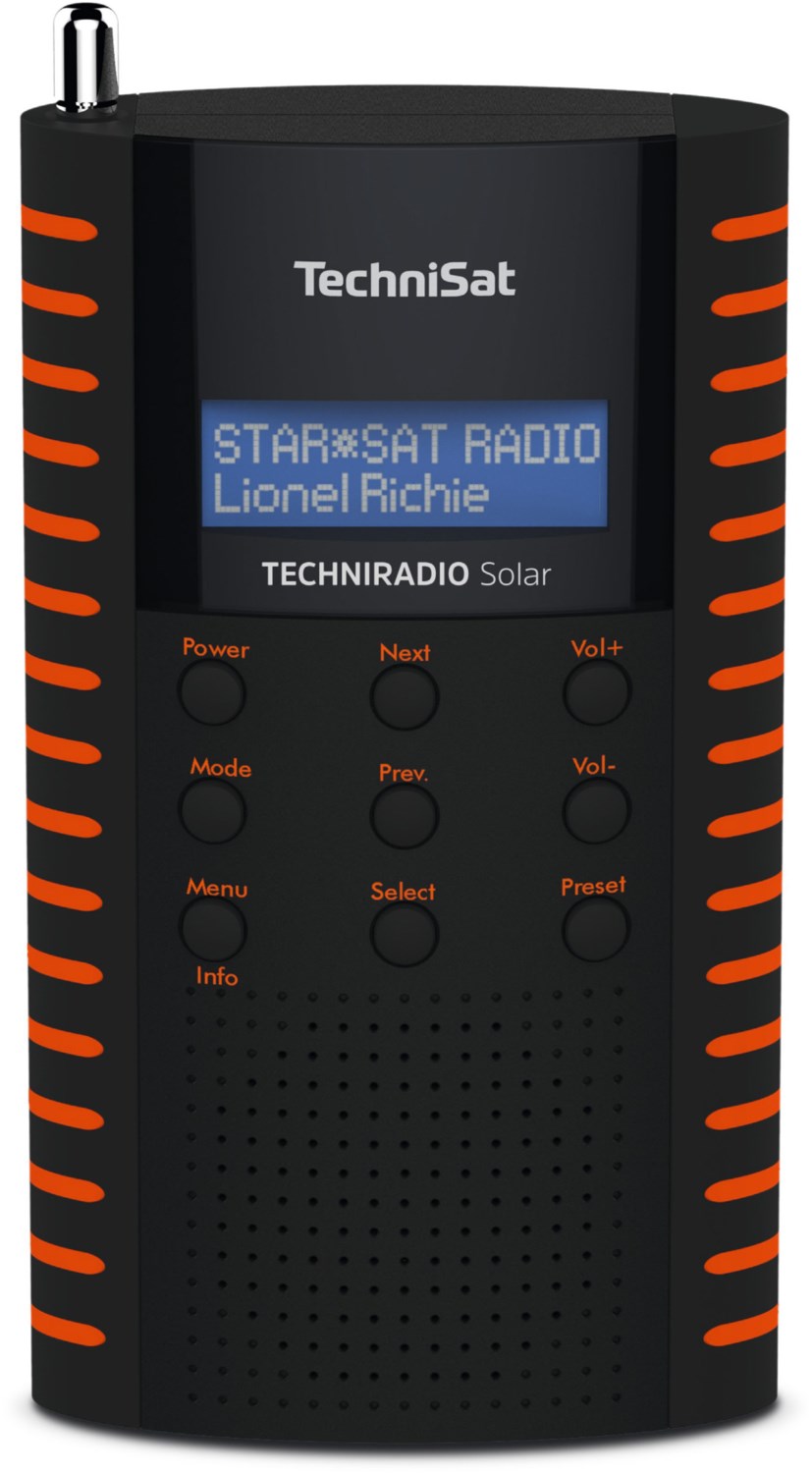 TechniSat TechniRadio Solar DAB/DAB+ schwarz/orange von TechniSat