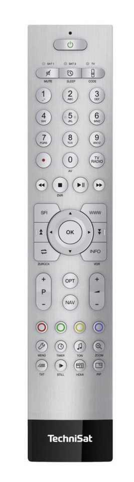 TechniSat Technisat TECHNICONTROL II Fernbedienungen Silber-Schwarz Fernbedienung TechniSat Technisat TECHNICONTROL II Fernbedienungen Silber-Schwarz Fernbedienung von TechniSat