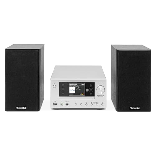 TechniSat VIOLA 710 CD IR - kompakte Hi-Fi-Anlage (Internetradio, DAB+, UKW, CD-Player, Bluetooth, 2x 20 Watt RMS Stereo-Boxen, Kopfhöreranschluss, Wecker, Sleeptimer, Kompaktanlage, Fernbedienung) von TechniSat