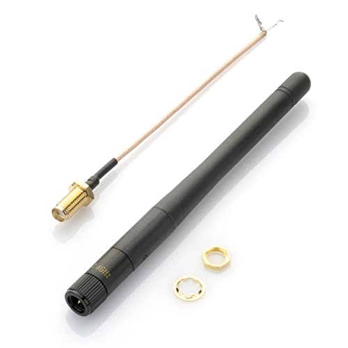 Technikkram 2400 MHz 2,4 GHz Antenne Antenne Kipp- und Schwenkbar SMA SMA für Fritz Box, UniFi WLAN-Router Booster Range Extender Gateway Mini-PCI-Express-PCIE-Netzwerkkarte USB-Adapter Technikkram 2400 MHz 2,4 GHz Antenne Antenne Kipp- und Schwenkbar SMA SMA für Fritz Box, UniFi WLAN-Router Booster Range Extender Gateway Mini-PCI-Express-PCIE-Netzwerkkarte USB-Adapter von Technikkram