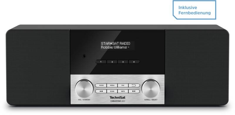 CableStar 400 Heimradio inkl. Fernbedienung schwarz von Technisat