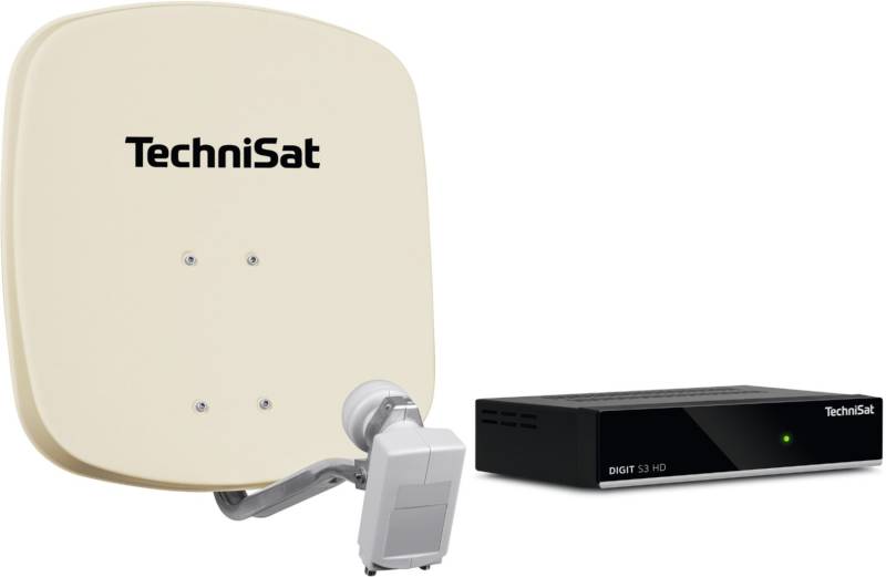 DigiDish 45 Twin + DIGIT S3 HD HDTV-Empfangsanlage beige von Technisat