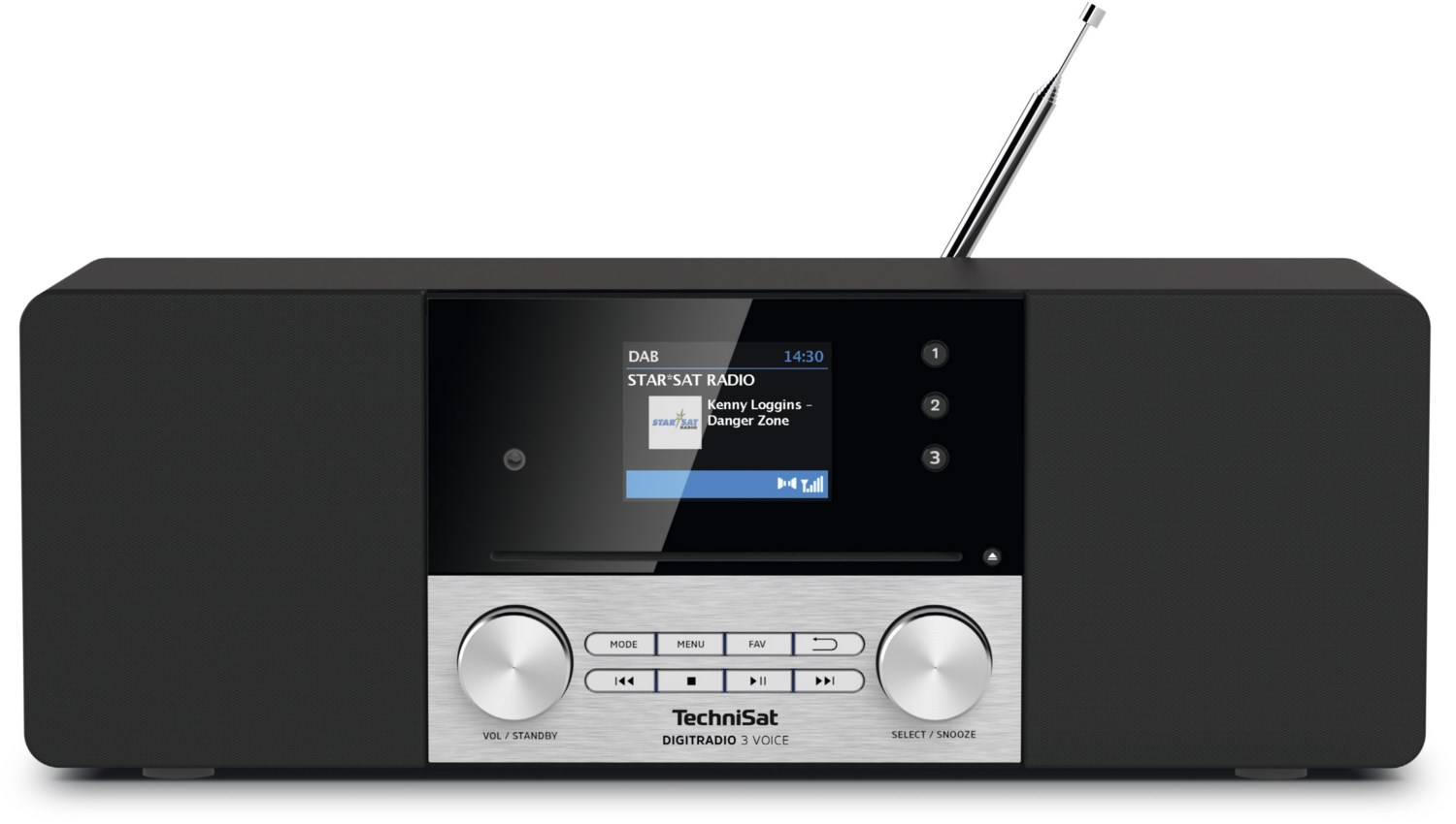 DigitRadio 3 Voice CD/Radio-System schwarz/silber DigitRadio 3 Voice CD/Radio-System schwarz/silber von Technisat