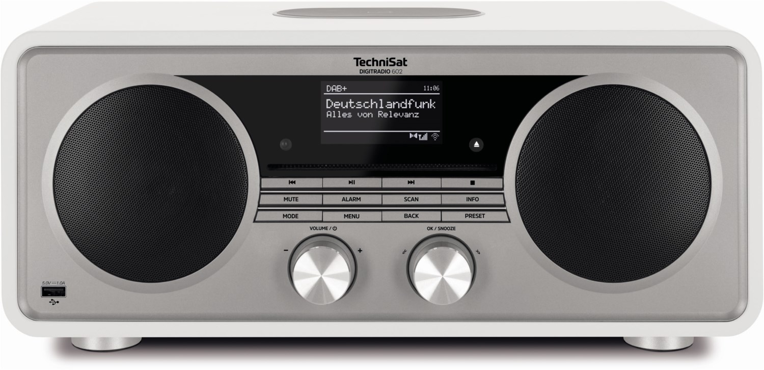 DigitRadio 602 CD/Radio-System weiß/silber von Technisat