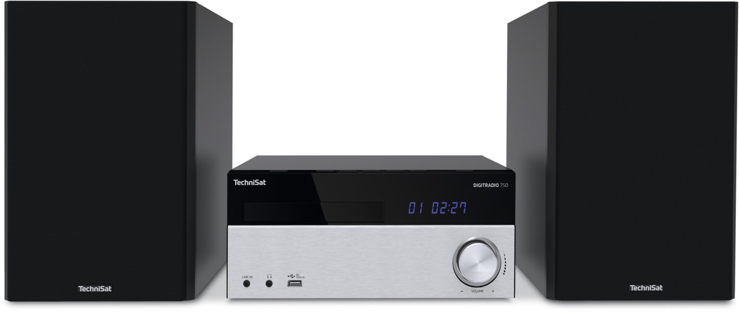 DigitRadio 750 Mini-System schwarz/silber von Technisat