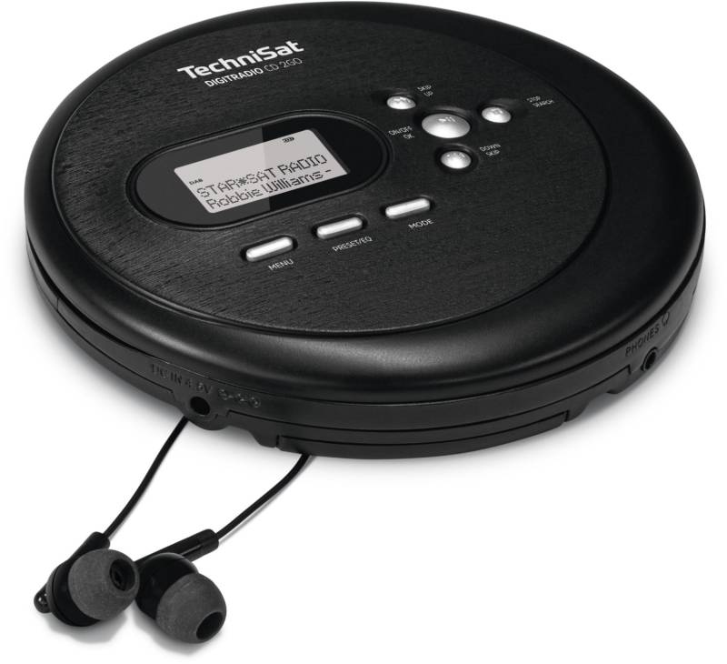 DigitRadio CD 2GO tragbarer MP3 CD-spieler mit Radio schwarz von Technisat