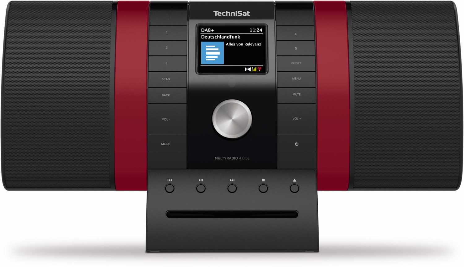 MultyRadio 4.0 SE Design Audio-System Netzwerkfähig schwarz/rot von Technisat