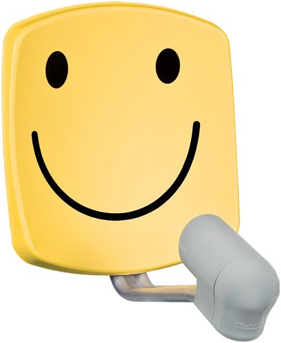 SATMAN 33 Satellitenantenne inkl. UNYSAT Universal-V/H-LNB smiley/gelb SATMAN 33 Satellitenantenne inkl. UNYSAT Universal-V/H-LNB smiley/gelb von Technisat