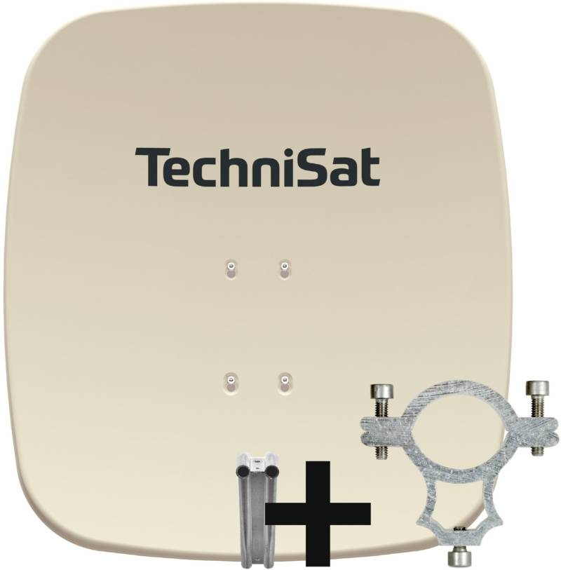 SATMAN 65 Plus Satelliten-Reflektor inkl. LNB-Halteschelle beige von Technisat