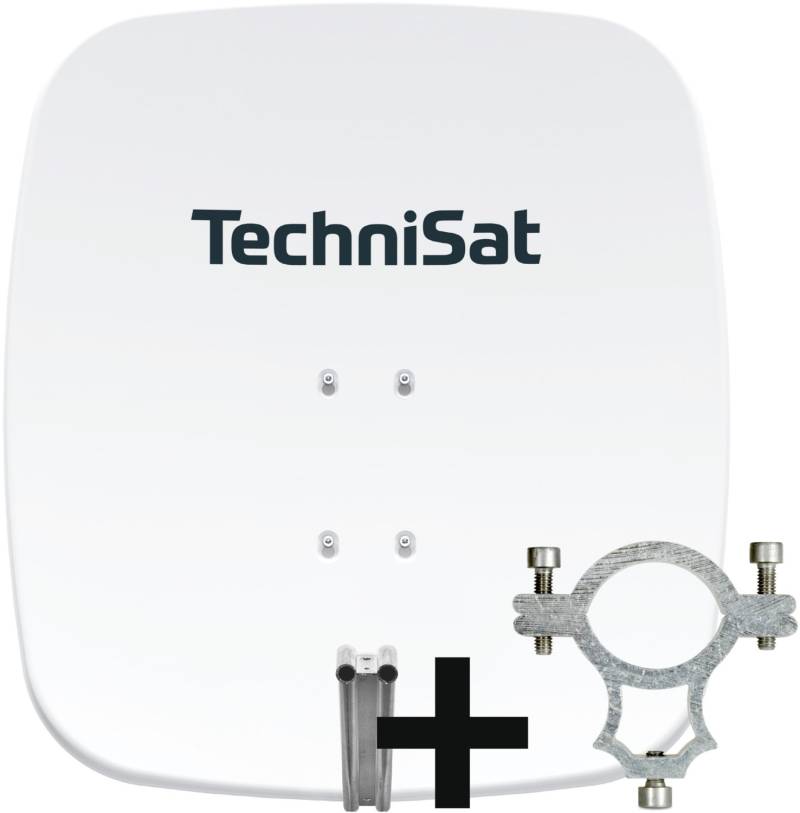 SATMAN 65 Plus Satelliten-Reflektor inkl. LNB-Halteschelle polarweiß von Technisat