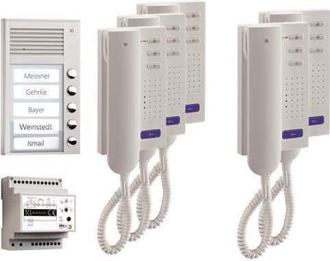 TCS Türsprechanlagen-Set PPA05-EN/02 pre pack5 AP 5Teilnehmer (PPA05-EN/02) von Technisat