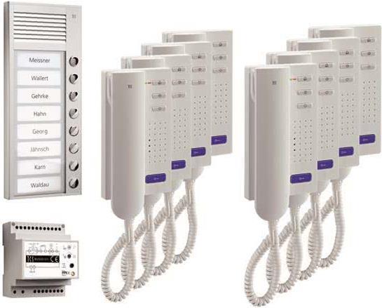 TCS Türsprechanlagen-Set PPA08-EN/02 pre pack8 AP 8Teilnehmer (PPA08-EN/02) von Technisat