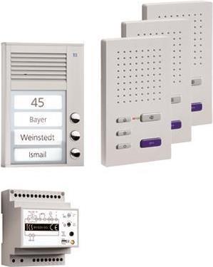 TCS pre:Pack Audio, Aufputz, PPAF03-EN/02, 3 Tasten pre:pack3 zum hörerlosen Freisprechen Aufputz bestehend aus 3 bereits vorkonfigurierten TCS-Grundkomponenten: 1x Außenstation PAK01-EN/P, 3x Innenstation ISW3030-0140 (vorkonfiguriert), 1x Versorgungs- und Steuergerät BVS20-SG (PPAF03-EN/02) TCS pre:Pack Audio, Aufputz, PPAF03-EN/02, 3 Tasten pre:pack3 zum hörerlosen Freisprechen Aufputz bestehend aus 3 bereits vorkonfigurierten TCS-Grundkomponenten: 1x Außenstation PAK01-EN/P, 3x Innenstation ISW3030-0140 (vorkonfiguriert), 1x Versorgungs- und Steuergerät BVS20-SG (PPAF03-EN/02) von Technisat