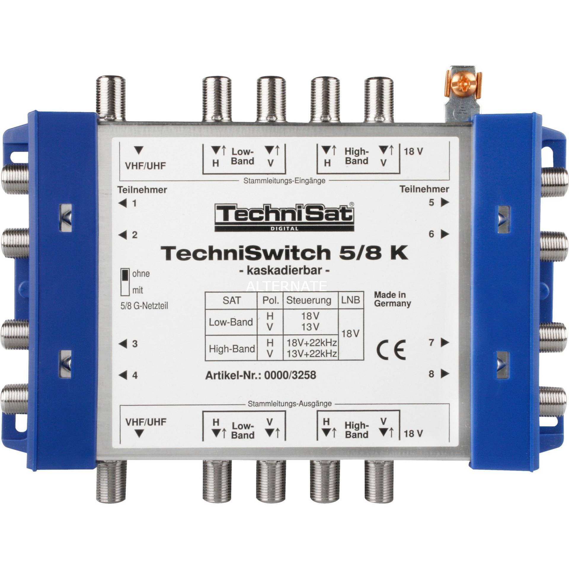 TECHNISWITCH 5/8K, Multischalter von Technisat