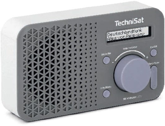 TechniRadio 200 Kofferradio mit DAB/DAB+ Grau/Weiß von Technisat