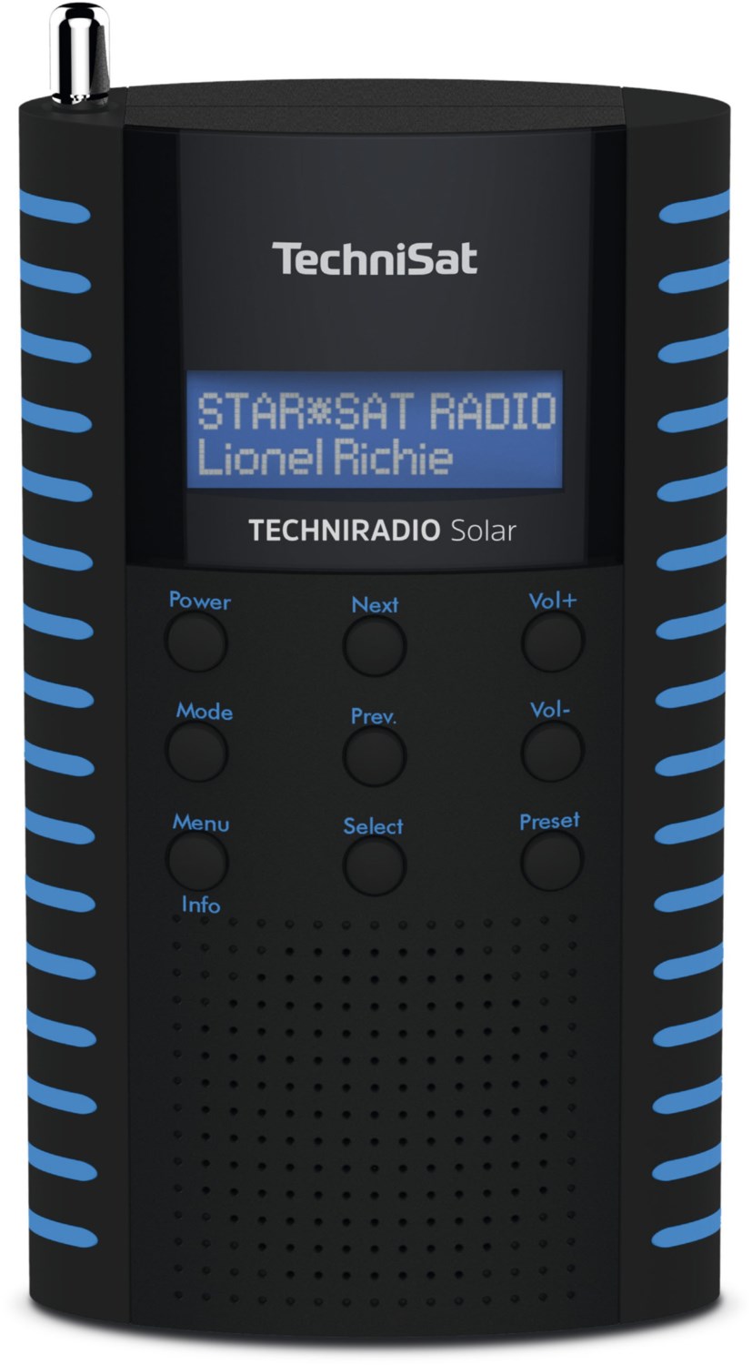 TechniRadio Solar Taschenradio schwarz/blau von Technisat