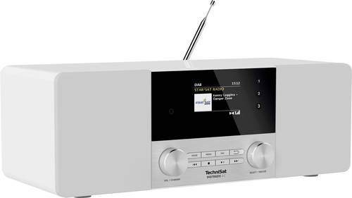 TechniSat DIGITRADIO 4C Tischradio DAB+, UKW, DAB Bluetooth® Weiß von Technisat