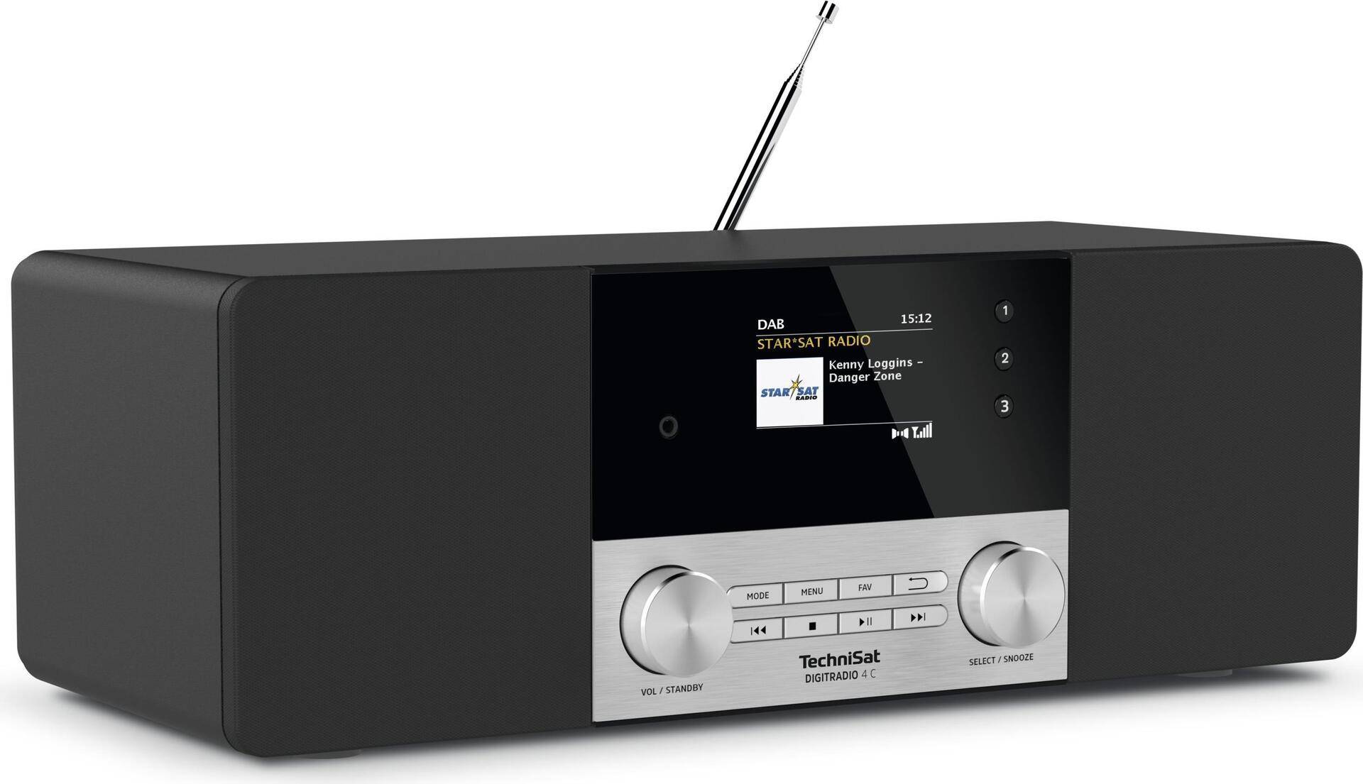 TechniSat DigitRadio 4 C - DAB-Radio - 2 x 10 Watt - Schwarz TechniSat DigitRadio 4 C - DAB-Radio - 2 x 10 Watt - Schwarz von Technisat