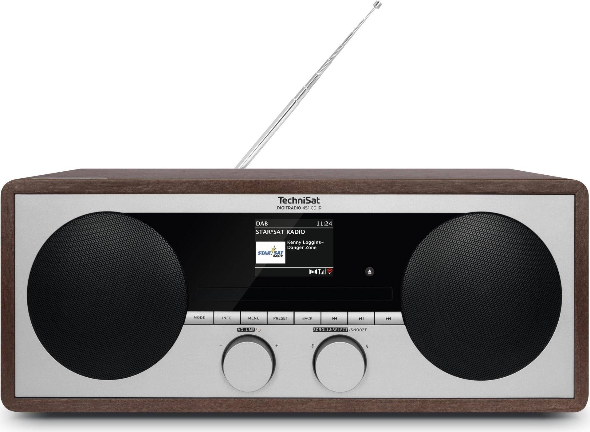 TechniSat DigitRadio 451 CD IR - Audiosystem - 2 x 15 Watt - Holz TechniSat DigitRadio 451 CD IR - Audiosystem - 2 x 15 Watt - Holz von Technisat