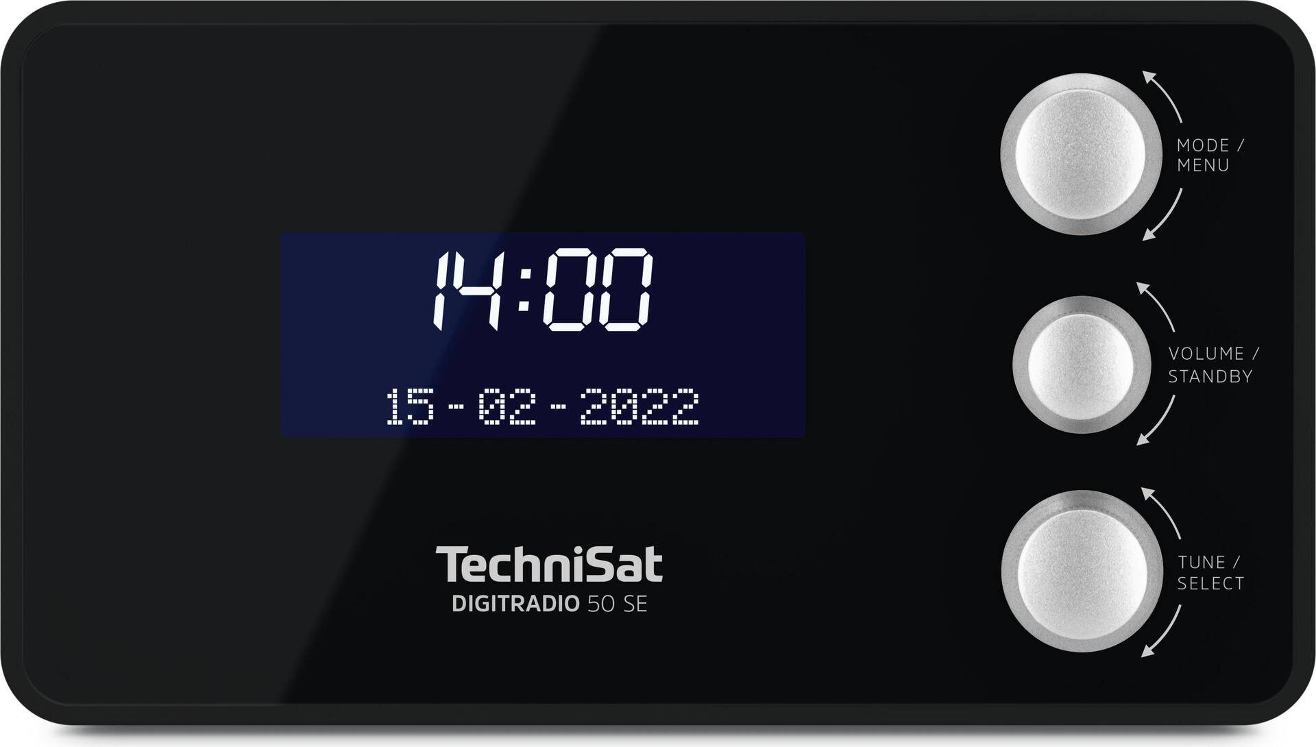 TechniSat DigitRadio 50 SE - Radiouhr - 1,5 Watt - Schwarz (0000/3979) von Technisat
