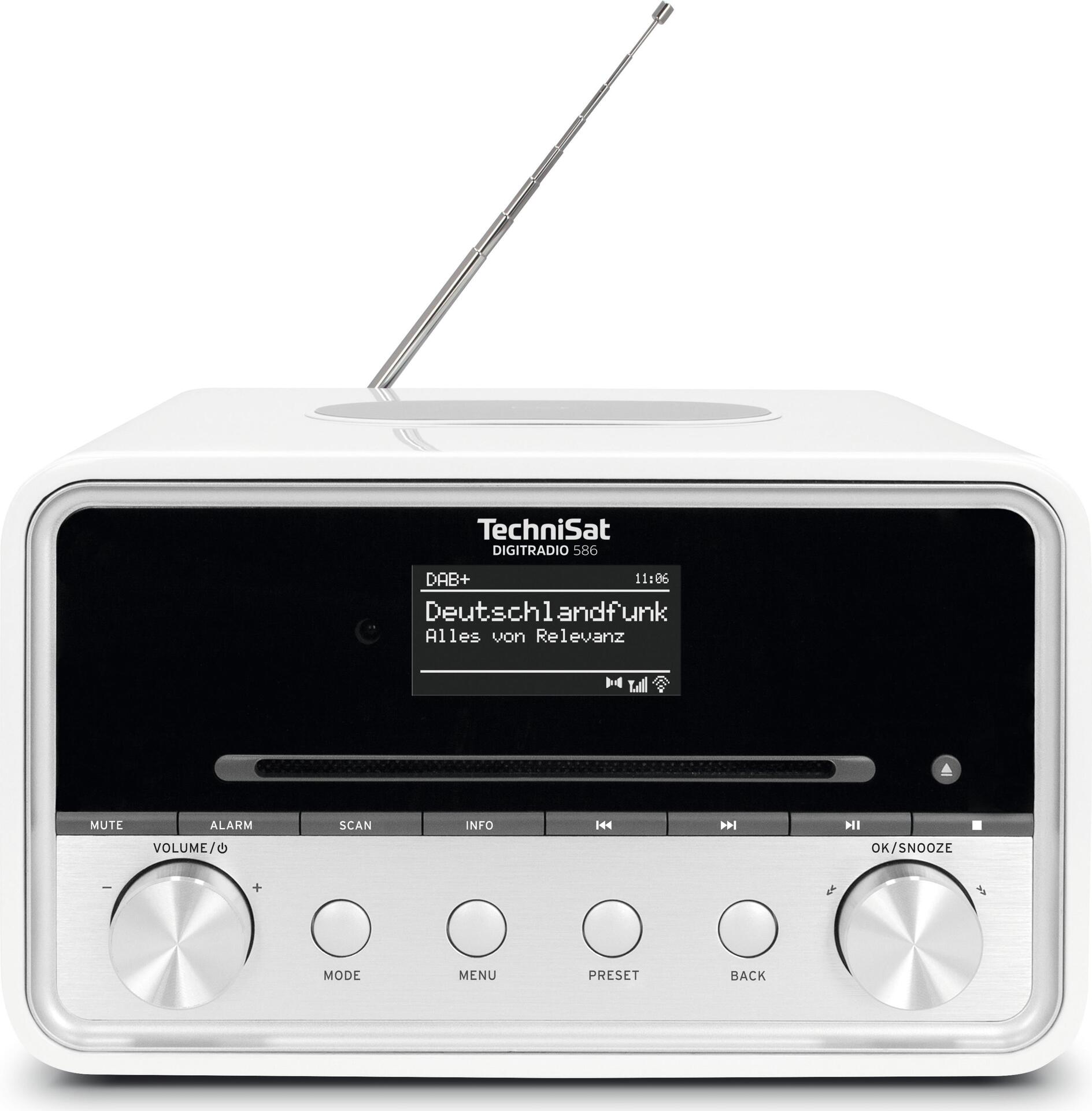 TechniSat DigitRadio 586 - DAB+-Radio - weiß, Silber TechniSat DigitRadio 586 - DAB+-Radio - weiß, Silber von Technisat