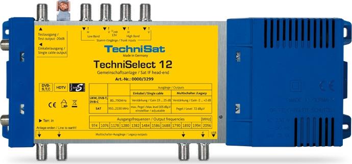 TechniSat TechniSelect 12 - Multischalter für Satellitensignal - Blau, Gelb TechniSat TechniSelect 12 - Multischalter für Satellitensignal - Blau, Gelb von Technisat