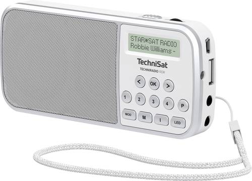 TechniSat Techniradio RDR Taschenradio DAB+, UKW AUX, USB Taschenlampe Weiß von Technisat
