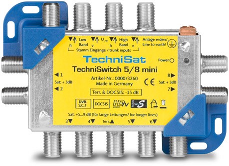 TechniSwitch 5/8 mini SAT-Multischalter TechniSwitch 5/8 mini SAT-Multischalter von Technisat