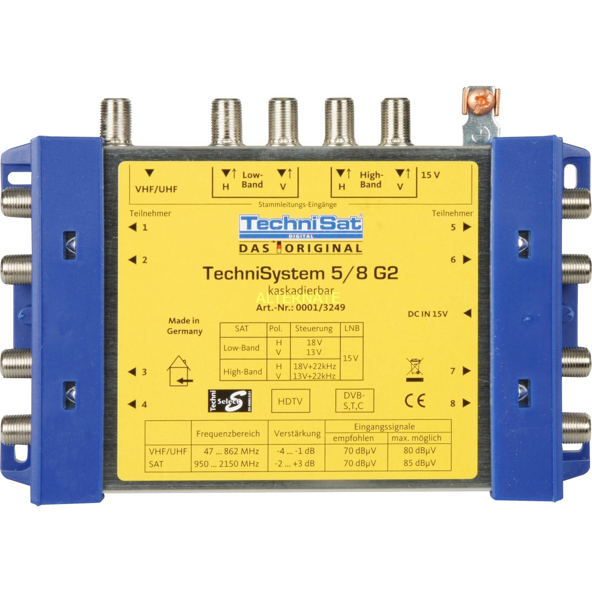 TechniSystem 5/8 G2 DC-NT, Multischalter von Technisat