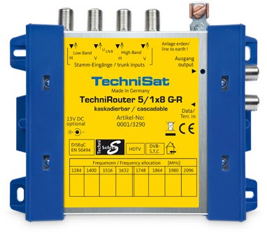 Technirouter 5/1 x 8 G Unicable-Multischalter von Technisat