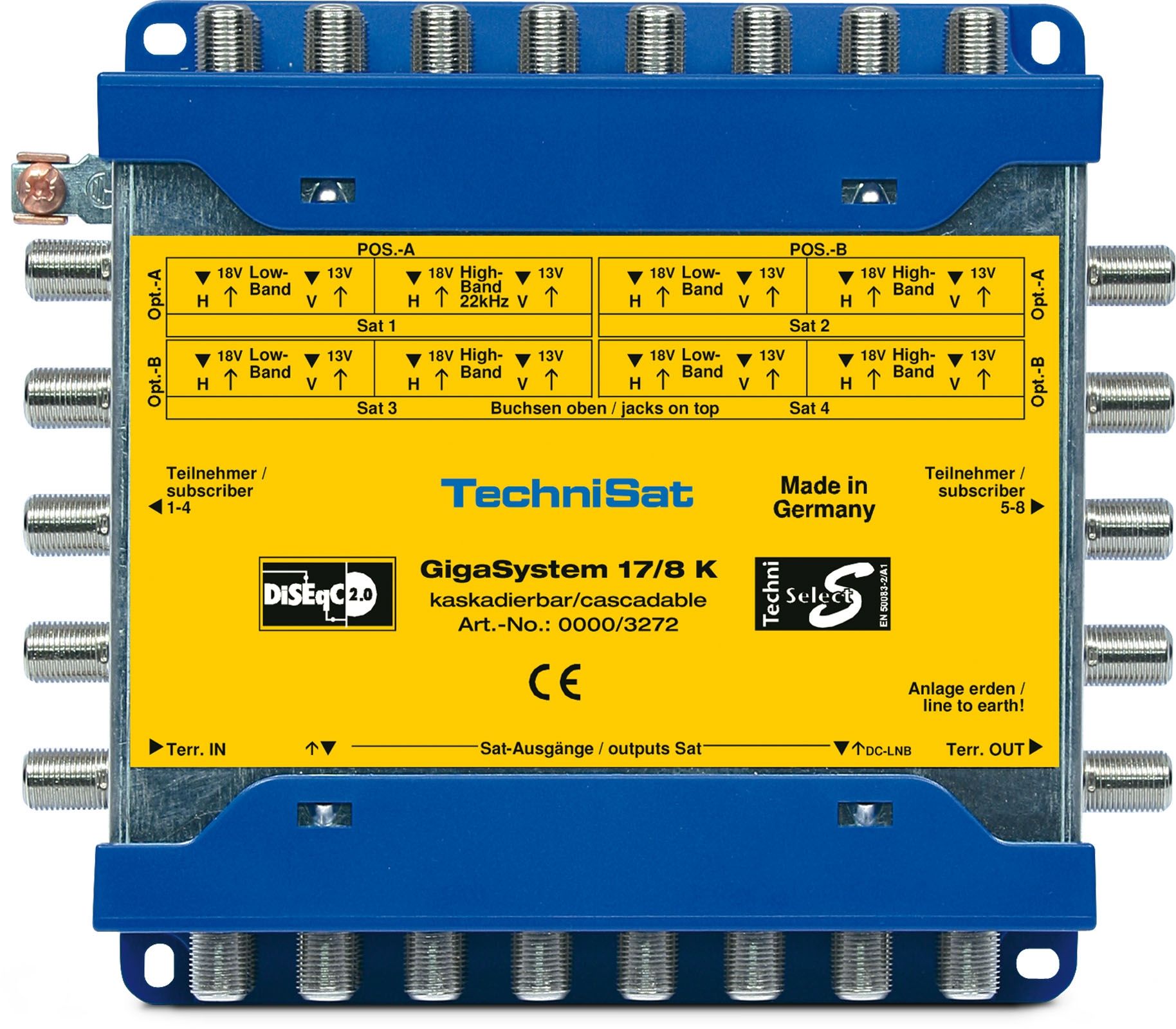 Technisat GigaSystem 17/8 K Multischalter Kaskade Technisat GigaSystem 17/8 K Multischalter Kaskade von Technisat