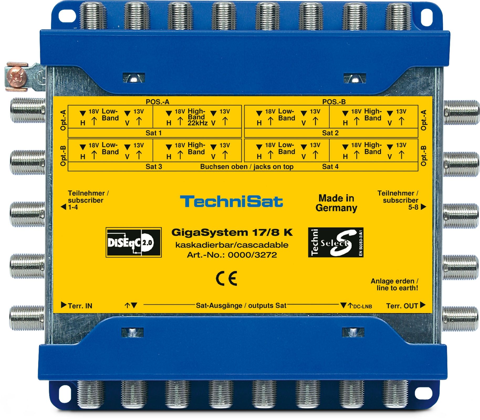 Technisat GigaSystem 17/8 K  Multischalter Kaskade von Technisat