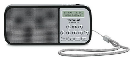 Technisat TECHNIRADIO RDR, silber m. LED Lampe von Technisat