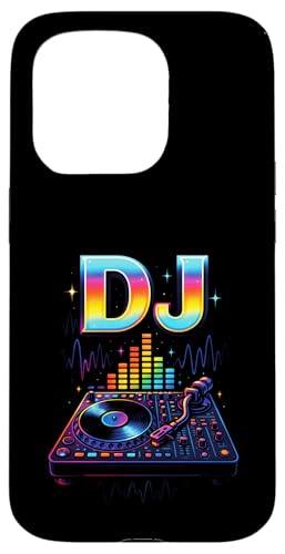 Dj Djane Discjockey Auflegen Mischpult Musikmixer Hülle für iPhone 15 Pro von Techno Club Musik Lied Wochenende Hobby