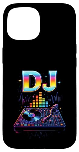 Dj Djane Discjockey Auflegen Mischpult Musikmixer Hülle für iPhone 15 von Techno Club Musik Lied Wochenende Hobby